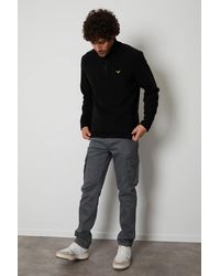 Threadbare - Quarter Zip Fleece Jumper - Lyst