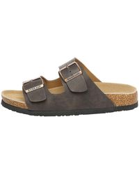 EVER AU - Duck Leather Twin Buckle Sandals - Lyst