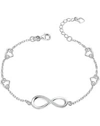 Bibei - Adjustable Bracelet With Infinity Heart Charms - Lyst