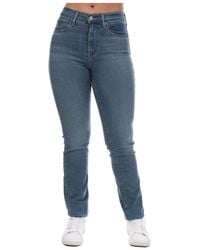 Levi's - Levi'S Womenss 724 High Rise Straight Rio Frost Jeans - Lyst