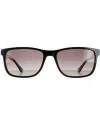 Police - Rectangle Shiny Smoke Gradient Polarised Splb40N Arcade2 - Lyst