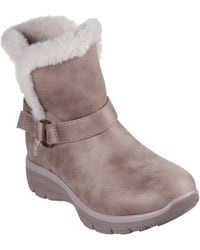 Skechers - Easy Going Dreamers Move 168045-Dktp Dark Taupe Buckle Shoes - Lyst
