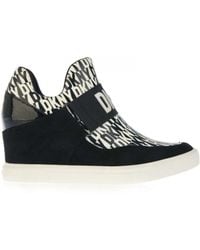 DKNY - 's All Over Print Trainers In Black - Lyst