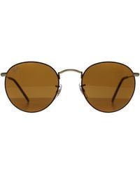 Ray-Ban - Round Matte Havana On Metal 3447 - Lyst