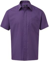 PREMIER - Short Sleeve Poplin Shirt - Lyst