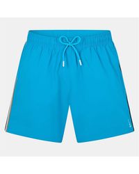 BOSS - Solid Patterned Iconic Swim Trunk - Lyst