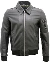 Infinity Leather - Cowhide Airline A2 Us Airforce Bomber Jacket - Lyst