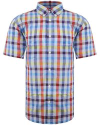 Eden Park - Paris Checkered Multicoloured Oxford Shirt - Lyst
