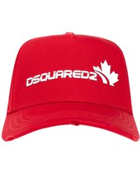 DSquared² - Weiße Logo-Familie Roter Hut - Lyst
