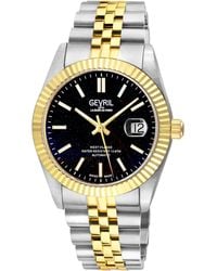 Gevril - Automatic West Village. 316L Stainless Steel Ipyg Case, Spinal Dial, Bracelet - Lyst