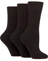 Gentle Grip - 3 Pack Ladies Wool Boot Socks Warm Cushioned Hiking Crew - Lyst