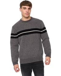 Crosshatch - Roundall Chenille Knitted Jumper Marl) - Lyst