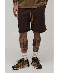 BoohooMAN - Regular Fit Panelled Jersey Short - Lyst