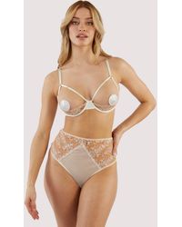 Playful Promises - Cassia Floral Embroidery Quarter Cup Bra - Lyst