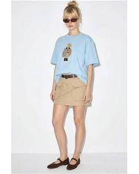 Bianco Lucci - Embroidered Crew Neck Relaxed Fit T-Shirt - Lyst