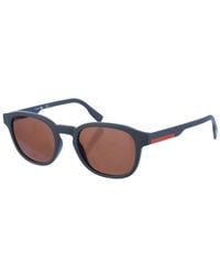 Lacoste - Oval Shaped Acetate Sunglasses L968S - Lyst