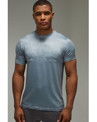 BoohooMAN - Active Regular Fit Camo Colour Block T-Shirt - Lyst