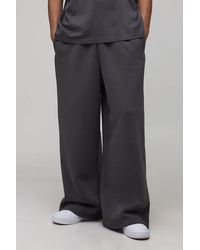 BoohooMAN - Basic Bm Signature Extreme Wide Leg Jogger - Lyst