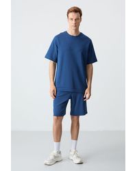TOMMY LIFE - Oversized Cotton-Blend T-Shirt And Shorts Set - Lyst