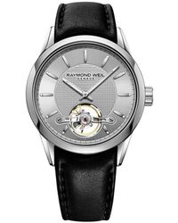Raymond Weil - Freelancer Open Heart Watch 2780-Stc-65001 Leather (Archived) - Lyst