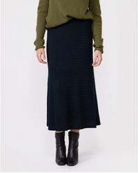 Tommy Hilfiger - Micro Cable Flared Skirt - Lyst