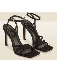 Sosandar - Adelaide Suede Multi Strap Square Toe Sandal - Lyst