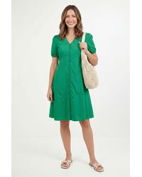Wallis - Petite Summer Cotton Midi Dress - Lyst