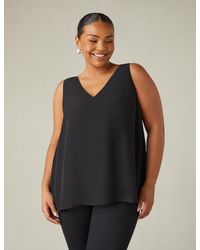 Live Unlimited - Chiffon Layered Swing Vest Top - Lyst