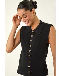 D.u.s.k - Bow Detail Knit Top - Lyst