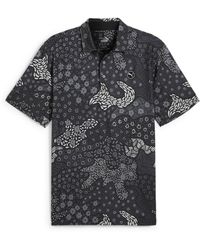 PUMA - Cloudspun Bloom Camo Golf Polo Shirt - Lyst