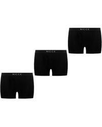 Nicce London - 3-Pack Cubar Boxer Shorts - Lyst