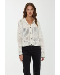 Hiccup - Buttoned Knit Cardigan - Lyst