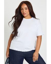 Boohoo - Plus Stud Detail Oversized T-Shirt - Lyst