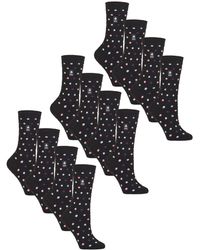 Heat Holders - 12 Pairs Ladies Ultra Lite Soft Thermal Socks - Lyst