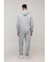 BoohooMAN - Tall Basic Regular Zip Through Hoodie - Lyst