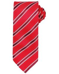 PREMIER - Stripe Waffle Tie /Burgundy) - Lyst