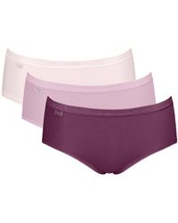 Sloggi - Basic+ Midi 3 Pack Briefs - Lyst