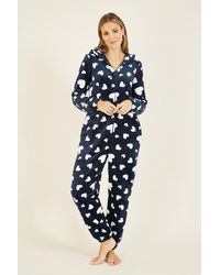 Yumi' - Heart Super Soft Onesie With Pockets - Lyst