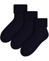 Steve Madden - 3 Pairs Wool Bed Socks - Lyst