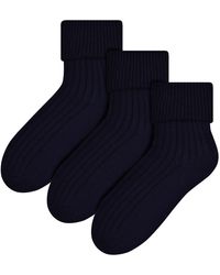 Steve Madden - 3 Pairs Wool Bed Socks - Lyst