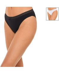 DIM - Pack-2 Eco- Panties With Matching Interior Lining D09Aj - Lyst