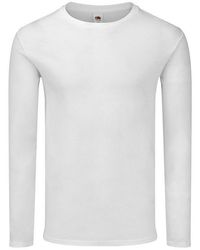 Fruit Of The Loom - Iconic 150 Long-Sleeved T-Shirt - Lyst