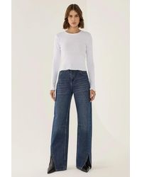Hiccup - Slim Fit Crew Neck Basic Top - Lyst