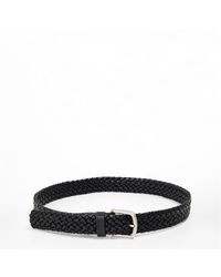 BOSS - Accessories Braided Leather Belt With Pin Buckle - Lyst