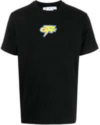 Off-White c/o Virgil Abloh - Off- Degrade Thunder Logo Slim Fit T-Shirt - Lyst