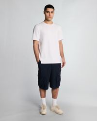 Lyle & Scott - Cargo-Shorts Aus Baumwollleinen – Dunkelmarineblau - Lyst