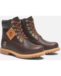 Timberland - Premium Espresso 6 Inch Leather Dark/ Boots - Lyst