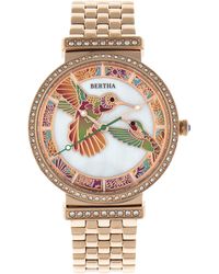 Bertha - Emily Mother-Of-Pearl Bracelet Watch - Lyst