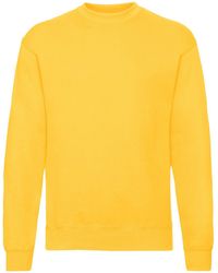 Fruit Of The Loom - Classic 80/20 Set-In Sweatshirt (Sunflower) - Lyst
