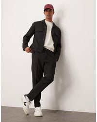 ASOS - Tapered Smart Co-Ord Pull On Trousers - Lyst